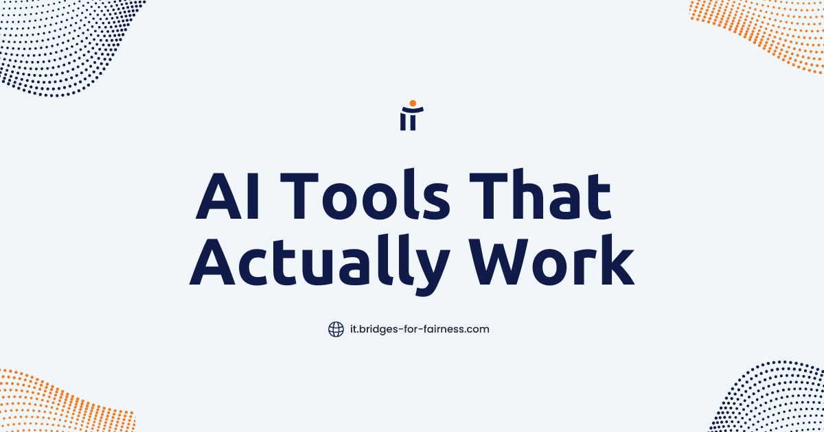 AI Tools That Actually Work